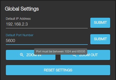 Global Settings