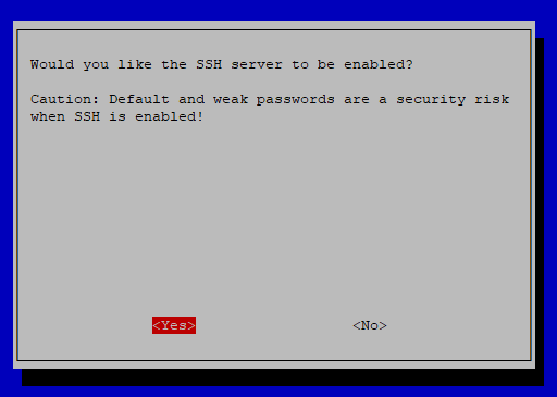 Raspi Enable SSH
